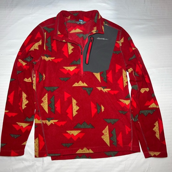Eddie Bauer Other - Eddie Bauer First Ascent Men’s Cloud Layer 1:2 Zip Fleece Pullover Aztec Pattern